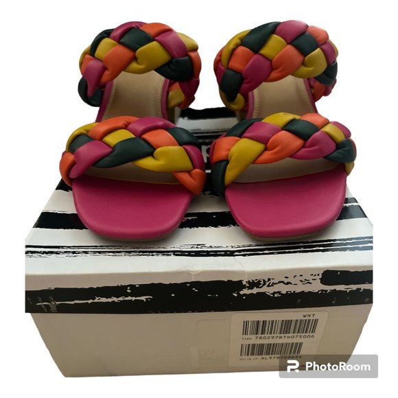 New in Box Dolce Vita Sully Braided Sandal Rainbow Multi Color Size 7 - Picture 7 of 7